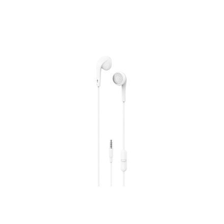 Vezetékes fülhallgató, stereo headset XO EP17 3.5 mm-es Jack csatlakozóval fehér