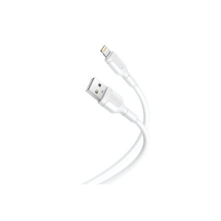 Töltő és adatkábel USB/Lightning csatlakozóval XO NB212 2.1A 1 méter fehér