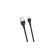 Töltő és adatkábel USB/Lightning csatlakozóval XO NB200 2.1A 1 méter fekete