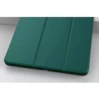 Bordás tablet tok iPad 10 10.9 colos (2022) / Ipad 11 11.0 (2025) / iPad 12 11.0 (2026) Kaku sötétzöld