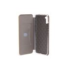 Smart Diva fliptok Samsung Galaxy A34 5G oldalra nyíló mágneses telefontok ívelt sarkokkal arany