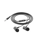 Vezetékes fülhallgató, headset 3,5 mm-es Jack csatlakozóval Borofone BM75 Platinum grafit
