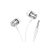 Vezetékes fülhallgató, headset 3,5 mm-es Jack csatlakozóval Borofone BM75 Platinum ezüst