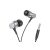 Vezetékes fülhallgató, headset 3,5 mm-es Jack csatlakozóval Borofone BM73 Platinum grafit