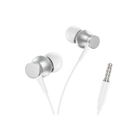   Vezetékes fülhallgató, headset 3,5 mm-es Jack csatlakozóval Borofone BM73 Platinum ezüst