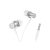 Vezetékes fülhallgató, headset 3,5 mm-es Jack csatlakozóval Borofone BM73 Platinum ezüst