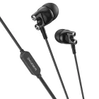Vezetékes fülhallgató, headset 3,5 mm-es Jack csatlakozóval Borofone BM72 Majestic fekete
