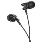 Vezetékes fülhallgató, headset 3,5 mm-es Jack csatlakozóval Borofone BM72 Majestic fekete
