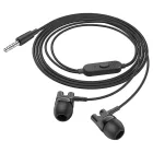 Vezetékes fülhallgató, headset 3,5 mm-es Jack csatlakozóval Borofone BM72 Majestic fekete
