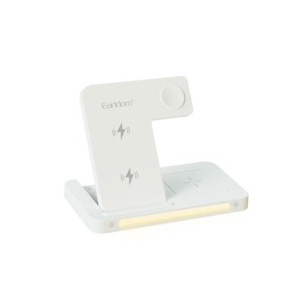 Earldom ET-WC27 3in1 Wireless Watch, Pods és Telefontöltő fehér