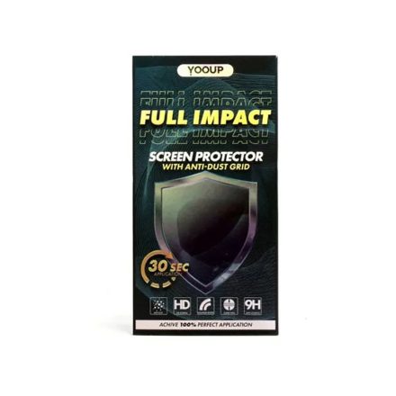 Karc és ütésálló fólia fekete kerettel Xiaomi Redmi Note 12 4G/12 5G Yooup Full Impact