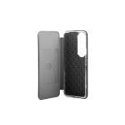 Smart Diva fliptok Honor 80 Pro oldalra nyíló mágneses telefontok ívelt sarkokkal fekete