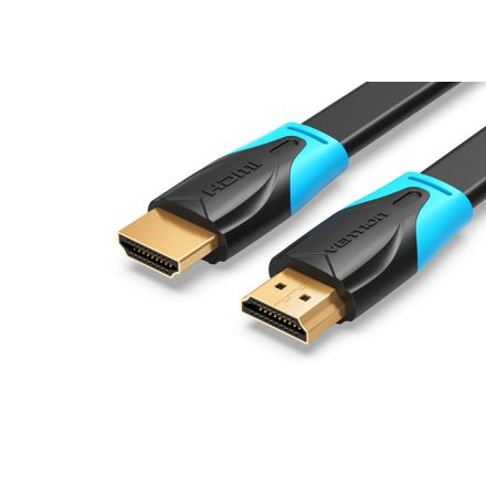 4K HDMI 2.0 kábel 1.5 méter lapos kialakítás Flat Vention VAA-B02-L150 fekete