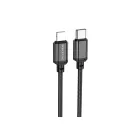 Töltő és adatkábel Type-C/Lightning csatlakozóval 1 méter PD 20W Borofone BX87 Sharp fekete