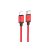 Töltő és adatkábel Type-C/Lightning csatlakozóval 1 méter PD 20W Borofone BX87 Sharp piros