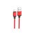Töltő és adatkábel USB/Lightning csatlakozóval 1 méter Borofone BX87 Sharp piros