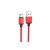 Töltő és adatkábel USB/Type-C csatlakozóval 1 méter Borofone BX87 Sharp piros
