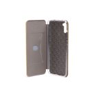 Smart Diva fliptok Samsung Galaxy A14 4G A145R/A14 5G A146P oldalra nyíló mágneses telefontok ívelt sarkokkal arany