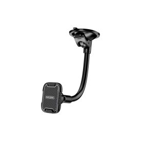   Tapadókorongos autós telefontartó hajlítható karral, mágneses telefonrögzítéssel Kakusiga KSC-473B fekete