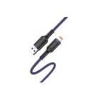 Töltő és adatkábel Lightning csatlakozóval 3A 1 méter Jokade JA019 kék
