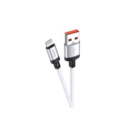 Töltő és adatkábel Lightning csatlakozóval 3A 1 méter Jokade JA022 fehér