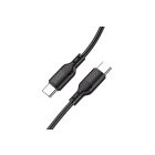 Töltő és adatkábel Type-C/Type-C csatlakozóval PD60W 1 méter Jokade JA023 fekete