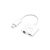 Audio adapter/konverter 4in1 Lightning-Lightning/3.5 mm Jack csatlakozóval Jokade JC008 fehér