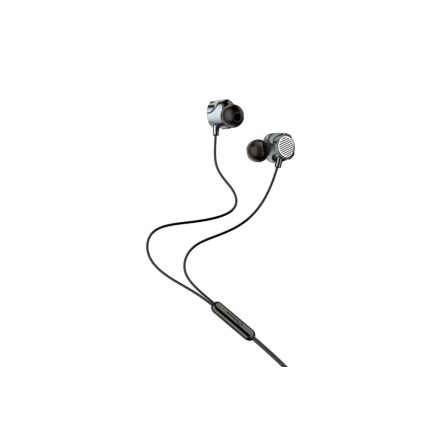 Vezetékes fülhallgató, headset 3,5 mm-es Jack csatlakozóval Jokade JD040 fekete