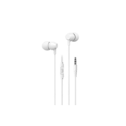 Vezetékes fülhallgató, headset 3.5 mm-es Jack csatlakozóval Usams SJ594 EP-47 fehér