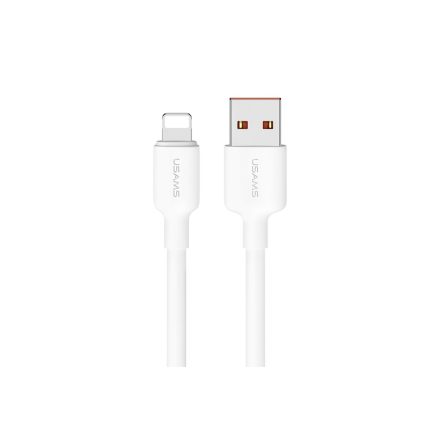 Töltő és adatkábel USB/Lightning csatlakozókkal Usams SJ605 U84 2.4A 2 méter fehér