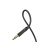 3.5 mm-es Jack csatlakozós audiókábel 1 méter Borofone BL16 Sound Aux Audio (Jack) fekete