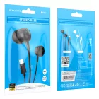 Type-C csatlakozós vezetékes fülhallgató, stereo headset Borofone BM77 Delicious (DAC) fekete