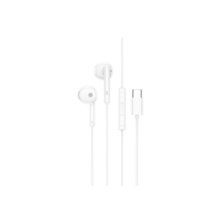 Type-C csatlakozós vezetékes fülhallgató, stereo headset Borofone BM82 Art (DAC) fehér
