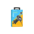 Szellőzőrácsra rögzíthető autós tartó wireless töltéssel Borofone BH202 grafit