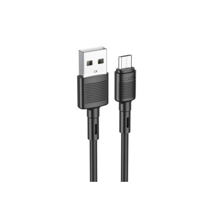 Töltő és adatkábel USB/Micro-USB csatlakozóval Hoco X83 Victory 1 méter fekete