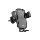 Szellőzőrácsra rögzíthető autós telefontartó wireless töltővel Hoco HW1 Pro fekete