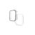 fehér TPU óratok átlátszó védőfóliával  Apple Watch 7/8 45 mm Hoco WS4 Shadow 3D