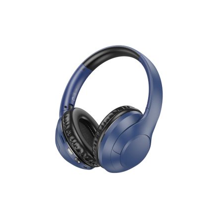 Bluetooth fejhallgató, stereo headset Borofone BO23 Glamour kék