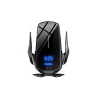 Szellőzőrácsra rögzíthető wireless töltős autós telefontartó Kakusiga KSC-795 fekete