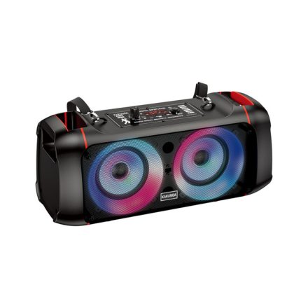 Bluetooth hangszóró vezetékes mikrofonnal Kakusiga KSC-689 fekete