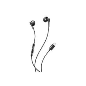   Vezetékes bluetooth fülhallgató, stereo headset XO EP61 Lightning csatlakozóval fekete