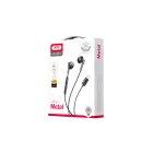 Vezetékes bluetooth fülhallgató, stereo headset XO EP61 Lightning csatlakozóval fekete