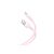 Töltő és adatkábel USB/Lightning csatlakozóval XO NB212 2.1A 1 méter pink