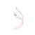Töltő és adatkábel USB/Type-C csatlakozóval XO NB212 2.1A 1 méter pink