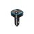2 USB és 1 Type-C portos autós telefontöltő 3.1A + FM transmitter XO BCC08 fekete