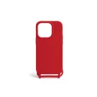 Piros TPU telefontok zsinórral iPhone 15 6.1 colos YooUp Cord
