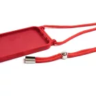 Piros TPU telefontok zsinórral iPhone 15 6.1 colos YooUp Cord