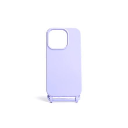 Lila TPU telefontok zsinórral iPhone 15 6.1 colos YooUp Cord