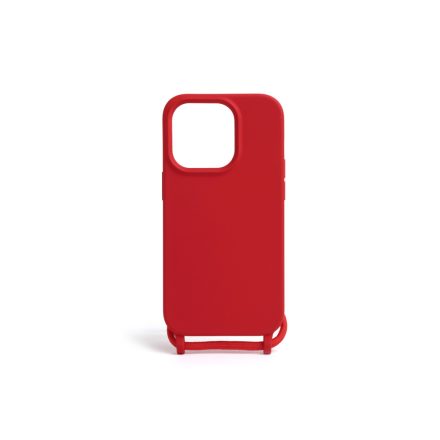 Piros TPU telefontok zsinórral iPhone 15 Pro 6.1 colos YooUp Cord