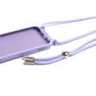 Lila TPU telefontok zsinórral iPhone 15 Pro 6.1 colos YooUp Cord